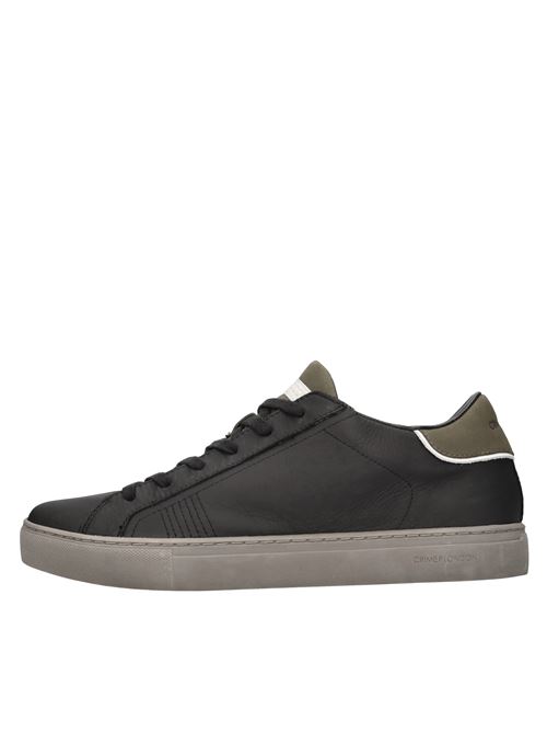 Sneakers in pelle CRIME LONDON | LOW TOP ESSENTIAL 10622AA4.20NERO-VERDE